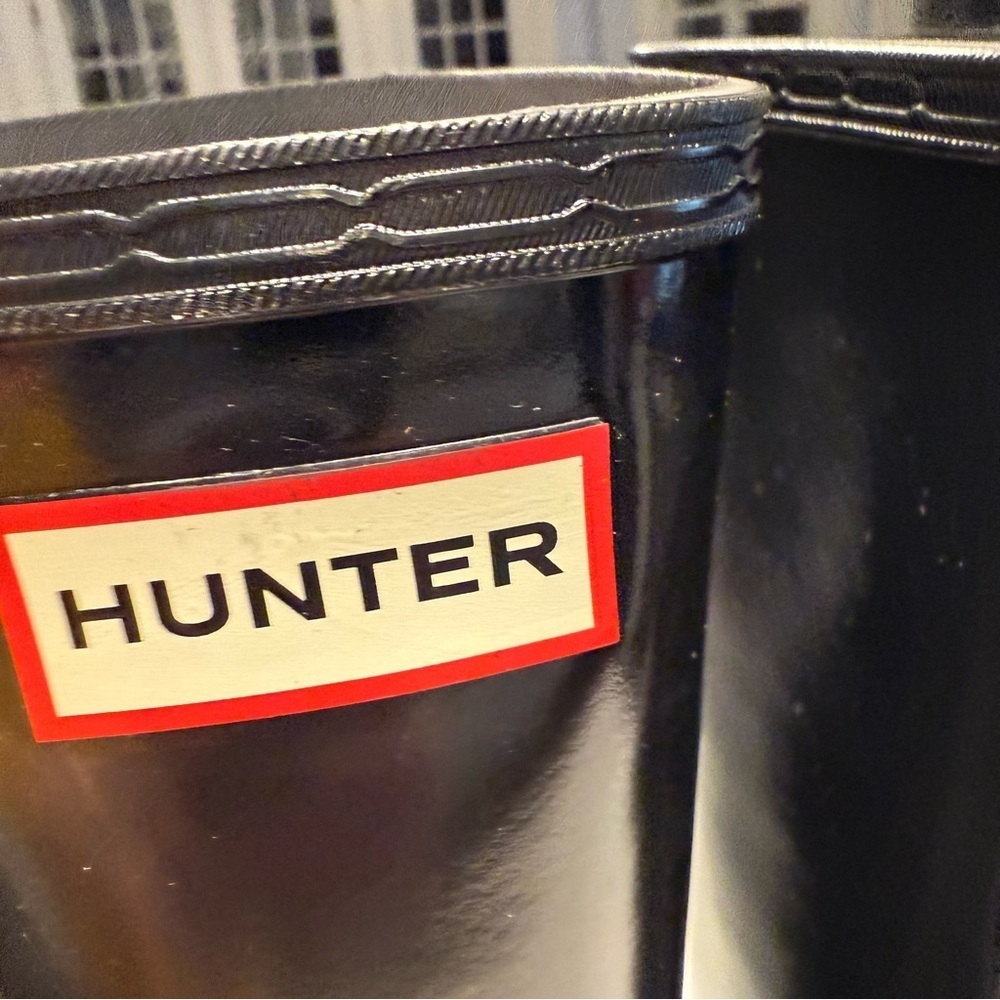 Hinter Original Tall Women’s Gloss Black Boots rainboots Size 9 NIB - Picture 6 of 10